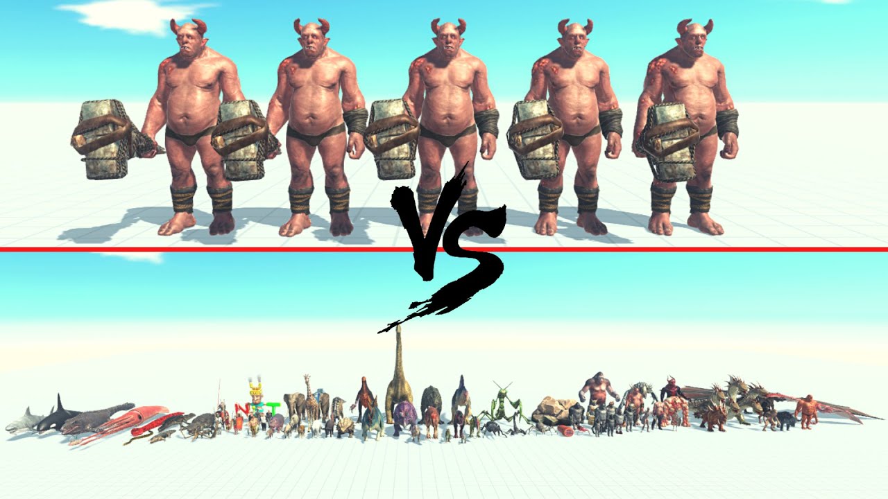 5x Ogre Lord Vs All Units ARBS | Animal Revolt Battle Simulator