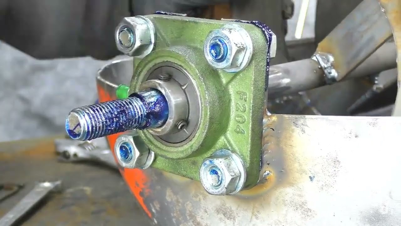 Homemade Snow Removal Machine On Waste Material