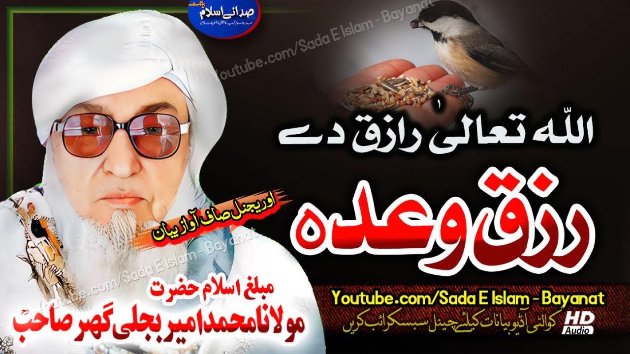 Molana Bijli ghar pashto Bayan - Rizaq Wada |Allah Raziq Dy |bjligar mola bayan|مولانا بجلی گھر صاحب