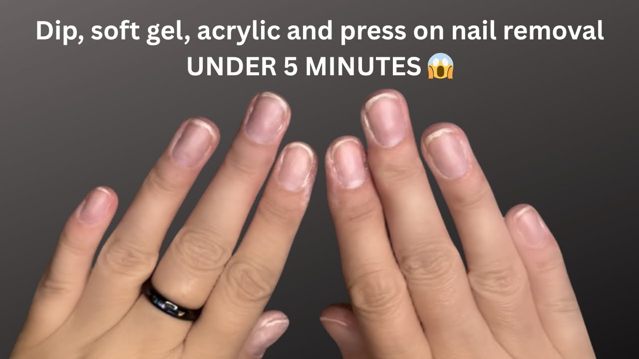 Soak off dip powder, acrylic, soft gel, and press on nails in UNDER 5 MINUTES!