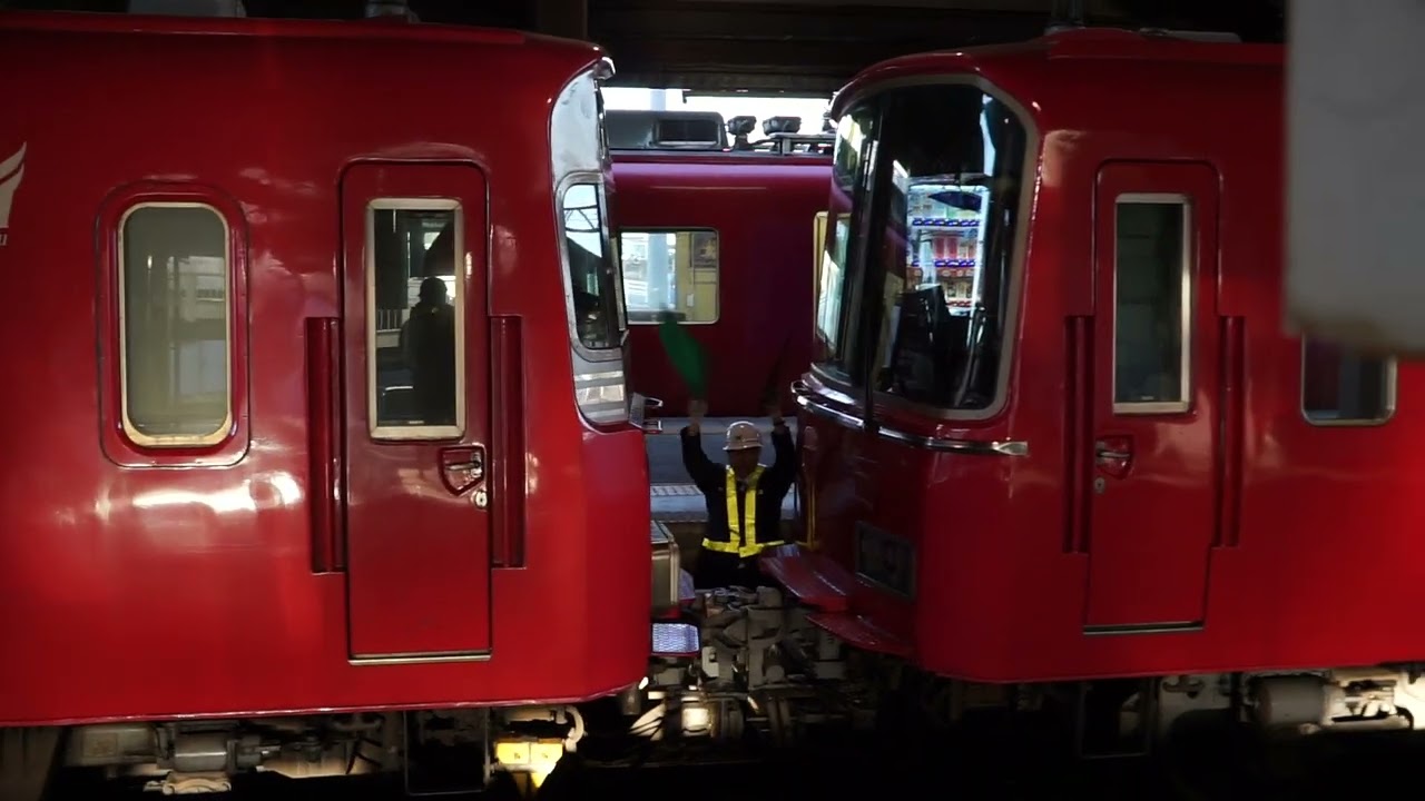 2026年2月11日(水)　1723レ　急行　一宮　←岐　6804F+6831F　豊→　国府駅　連結作業
