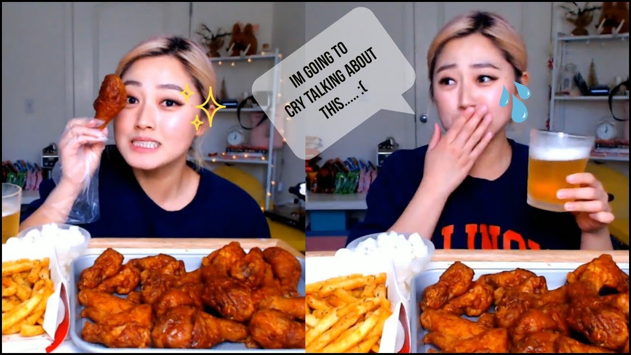 Hands down the BEST Combo!! Beer 🍺 & BonChon Fried Chicken Mukbang(치맥먹방) | KEEMI★