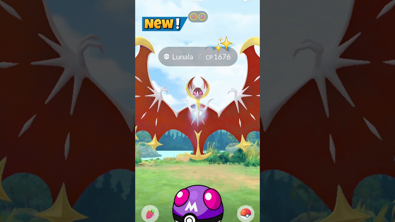 When I Got Background Lunala in Research Pokemon Go