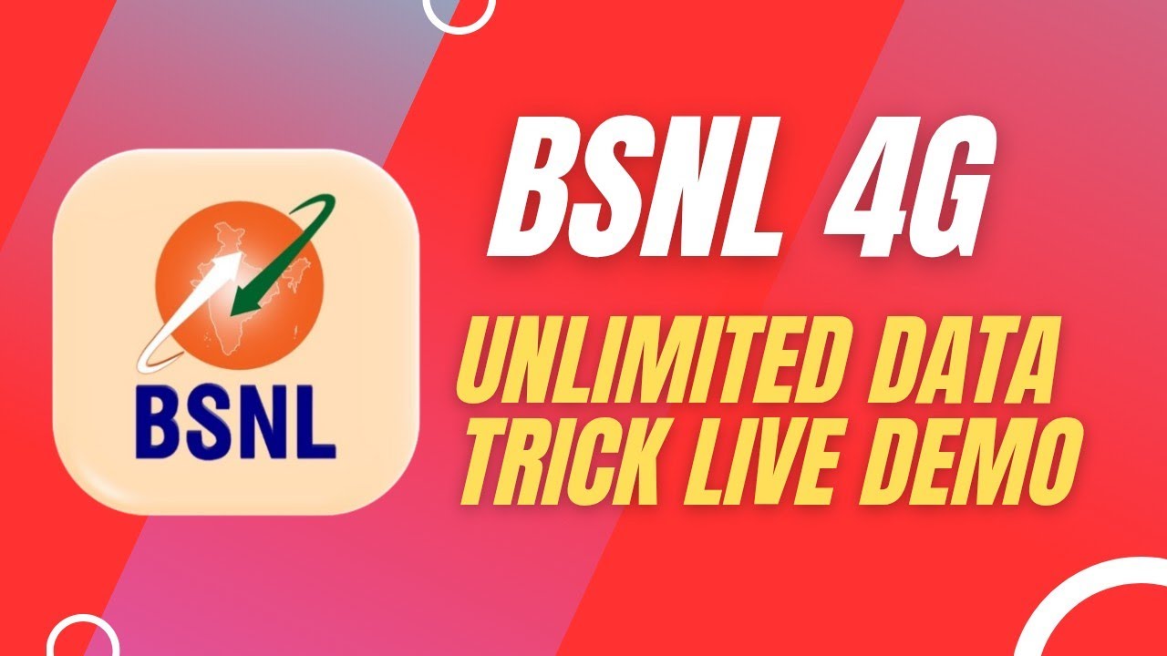 BSNL Unlimited Data trick Live demo 2025