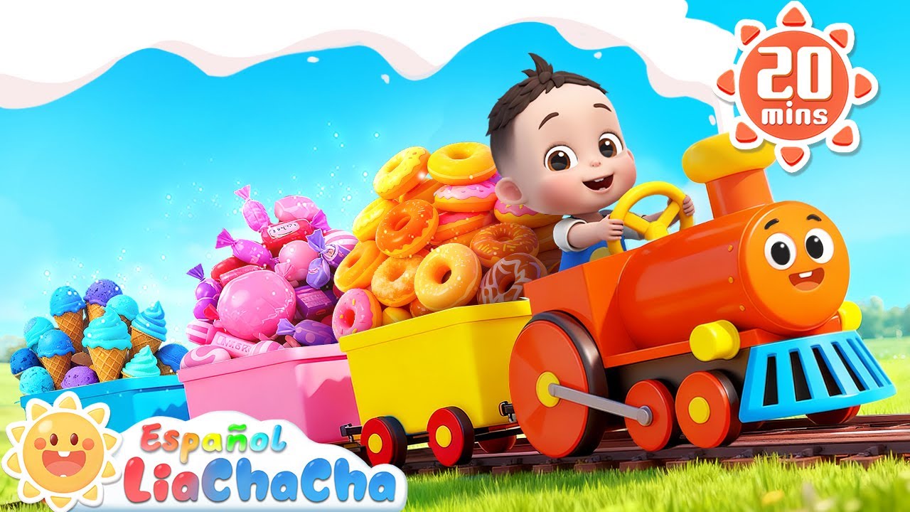La Canción del Trencito Chu Chu (Comidas Deliciosas) | LiaChaCha en Español - Canciones Infantiles