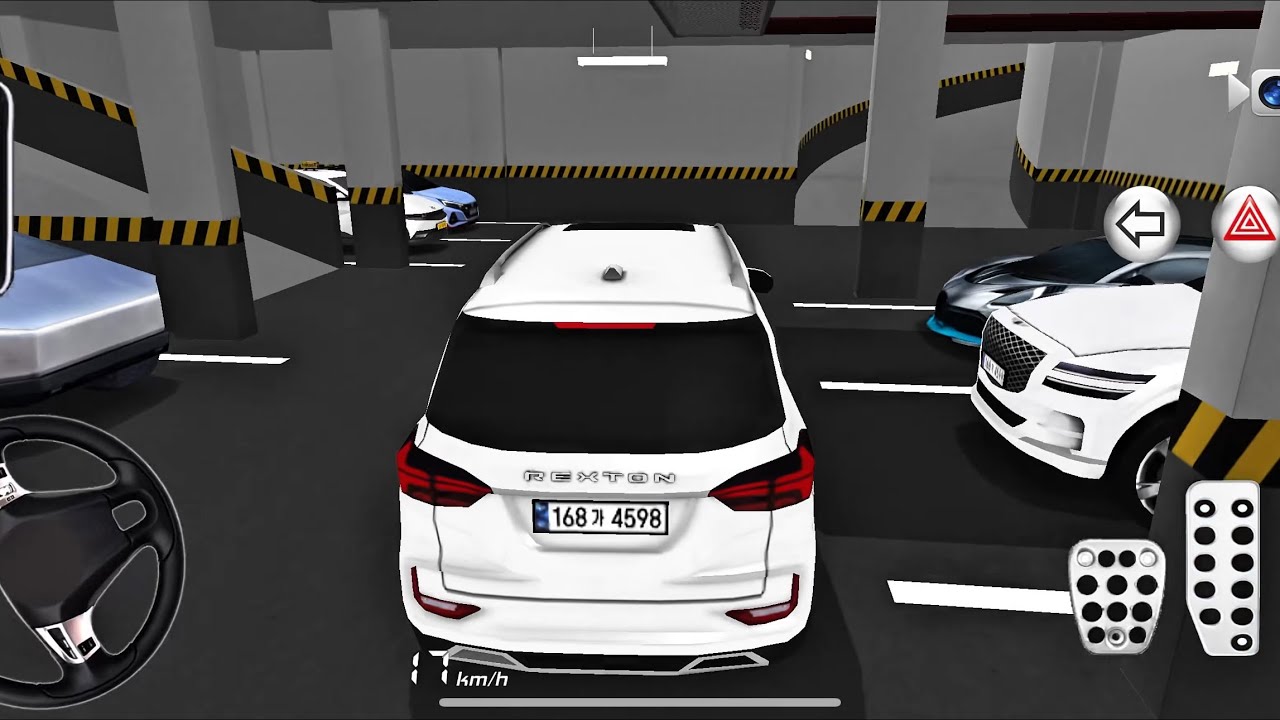 New White SsangYong Rexton Car for Parking &ndash; 3D Driving Class Android Game || Car Game #gameplay