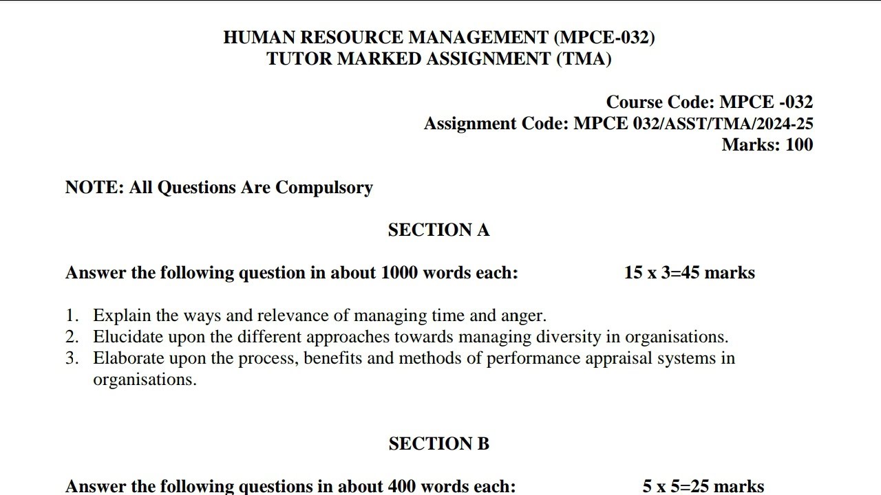 MPCE-032 MAPC 2nd Year Solved Assignment 2025 | IGNOU MAPC Complete Assignment Solution 2k25 Video