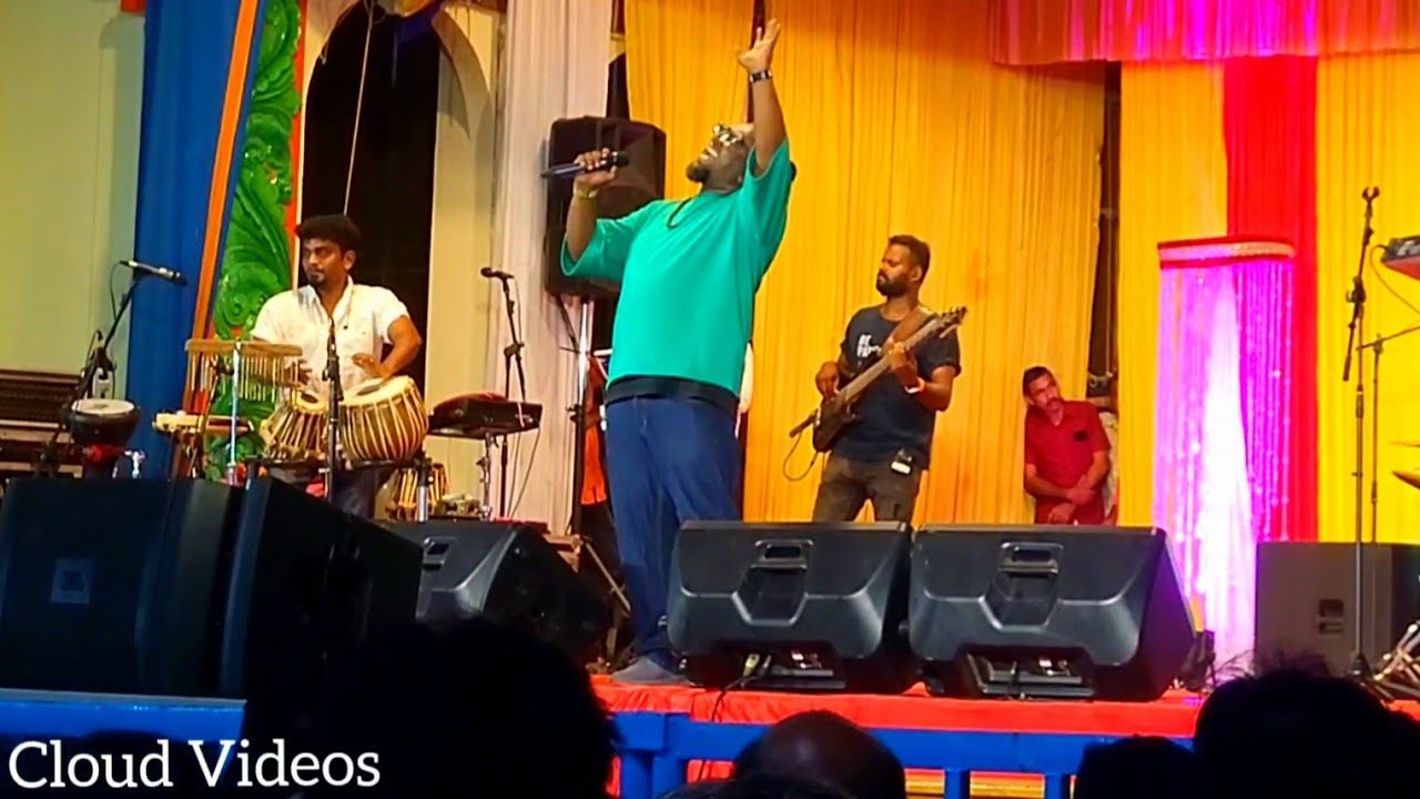 വിനീത് ശ്രീനിവാസന്റെ ഗാനമേളയിൽ Samson ന്റെ performance Varaha nadhikarai | Enthe innum vanneela