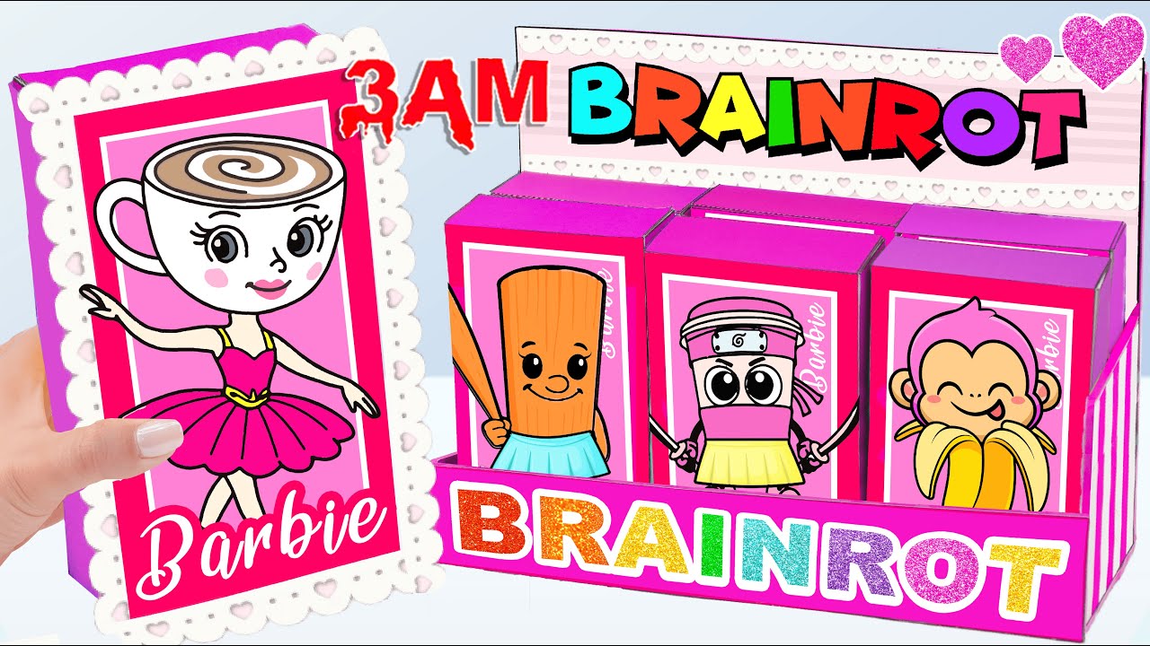 💖Paper DIY💖 UNBOXING ESPRESSONA SIGNORA MYSTERY BOX at 3 AM! Open Baby Brainrot Blind Box ✨