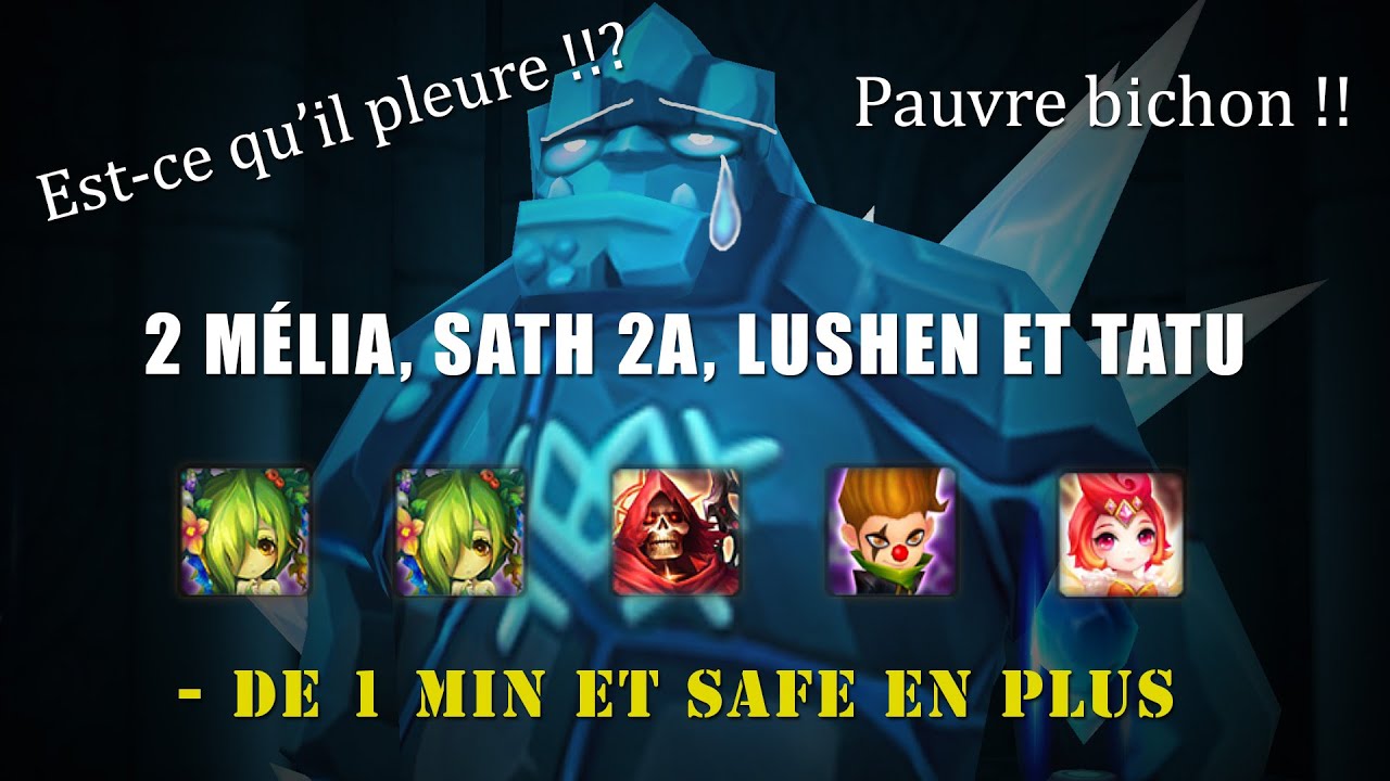2x Mélia, Sath 2A, Lushen et Tatu 2A, vous allez être scotchez lors de l'explosion des dots....