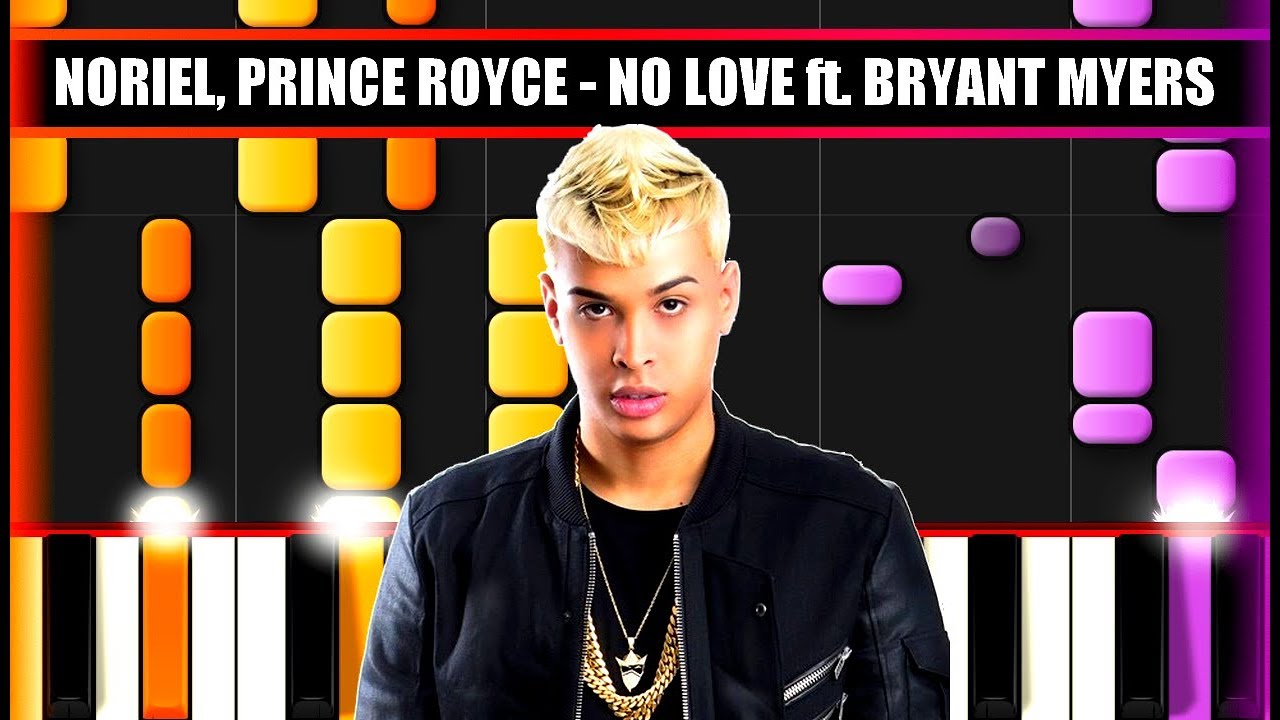 NO LOVE (Noriel, Prince Royce) EASY Piano Tutorial / Cover SYNTHESIA + MIDI & SHEETS