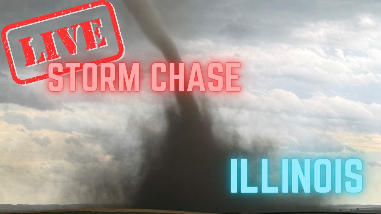LIVE Tornado Threat Increasing in Illinois | Dangerous Supercell Potential | Storm Chasing