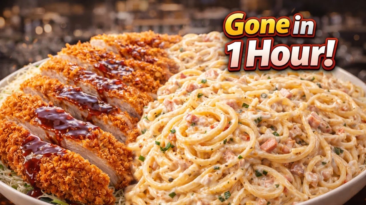 Japanese Food COMBO That Will BLOW Your Mind ! Tonkatsu + Pasta