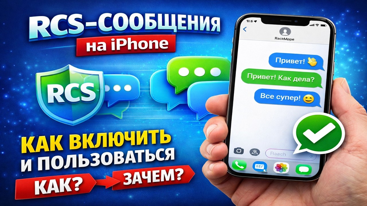 RCS-сообщения на iPhone или SMS 2.0 (2026)