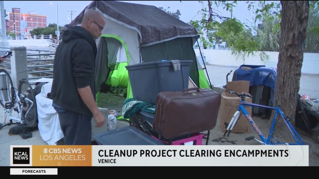 Venice homeless encampment clearing