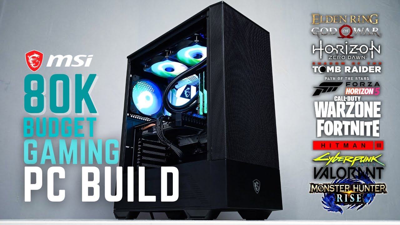 80k Budget Gaming PC Build Intel i5 12600KF MSI B660M Mortar WIFI DDR4 GTX 1660 Super  - Time lapse