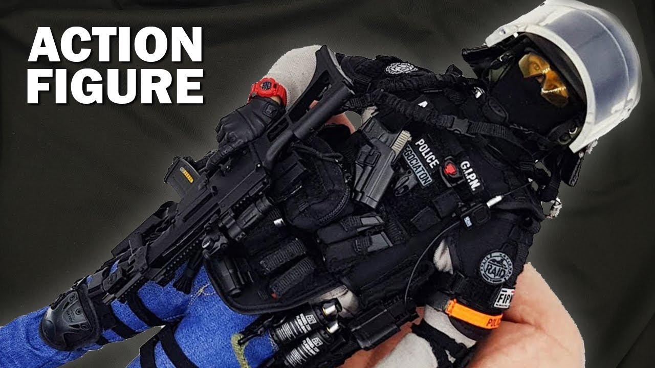 French police special forces: GIPN fighter - 1/6 scale action figure review - silent version