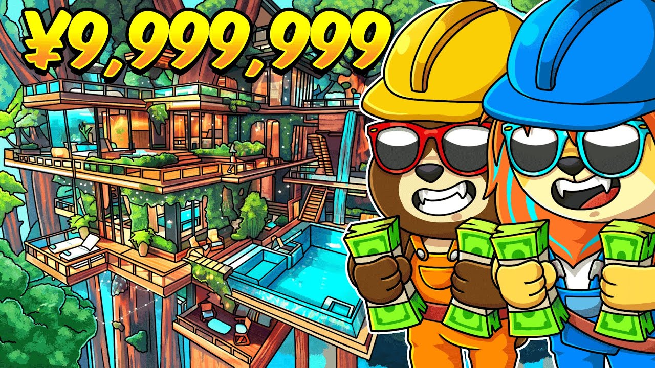 超お金持ちになって巨大なツリーハウスを建築してみた！【 ロブロックス Roblox 】