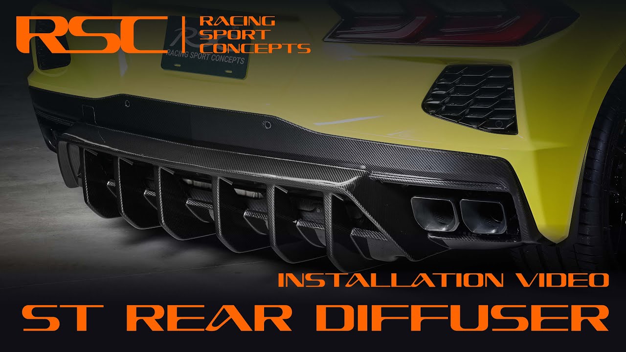 Racing Sport Concepts - Corvette C8 ST Rear Diffuser Install