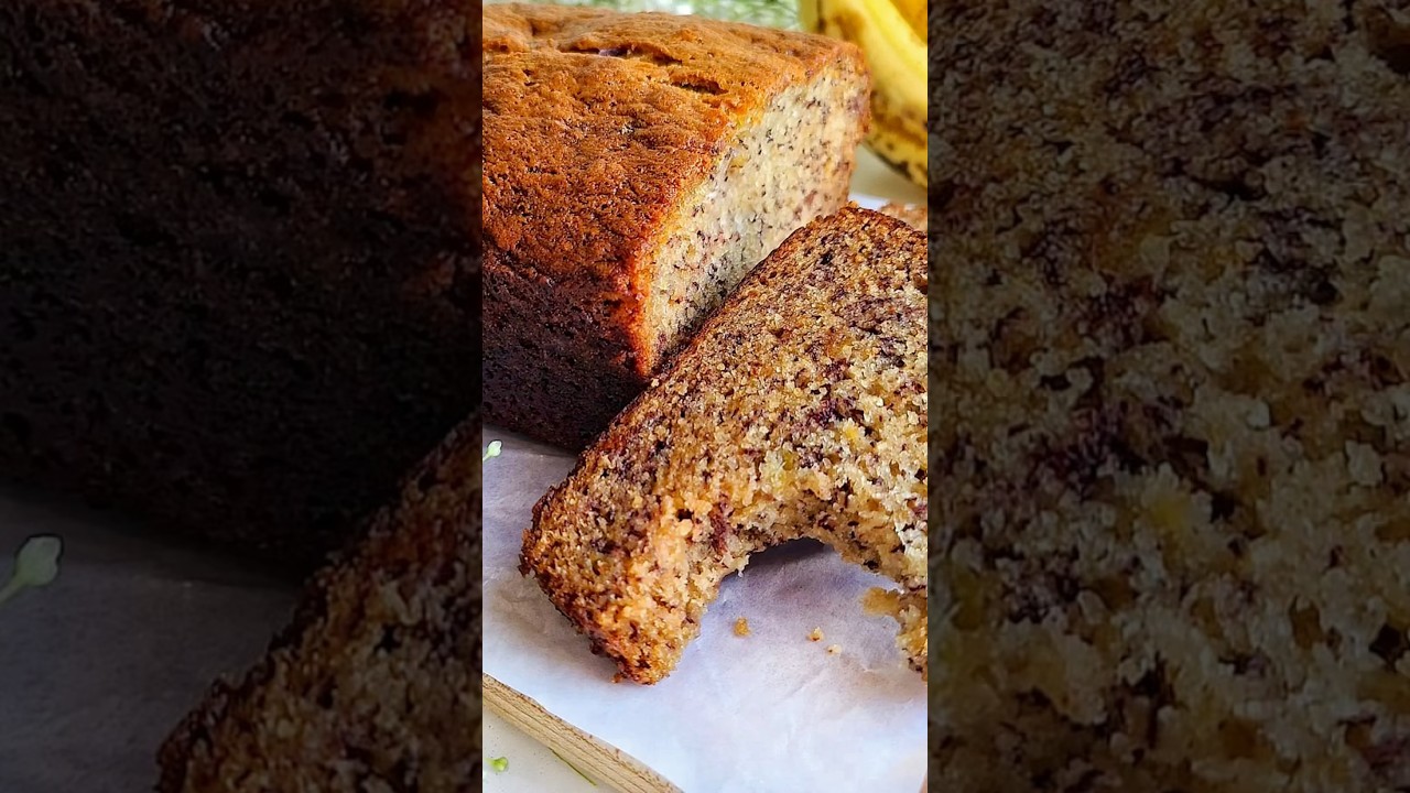 Do this to always get a VERY Moist Banana Bread #bananabread #breadbaking #youtubechamps