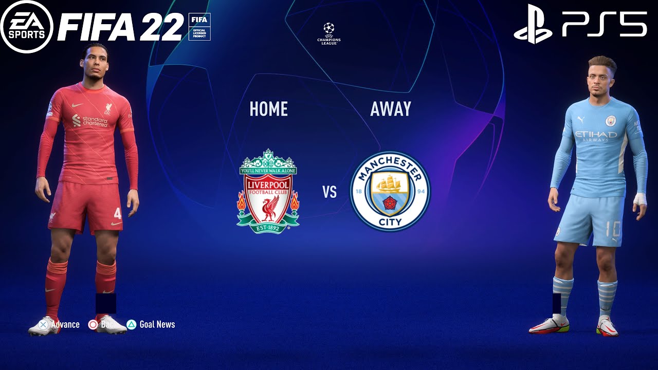 FIFA 22 PS5 | Ливерпуль против Манчестер Сити | Лига чемпионов УЕФА