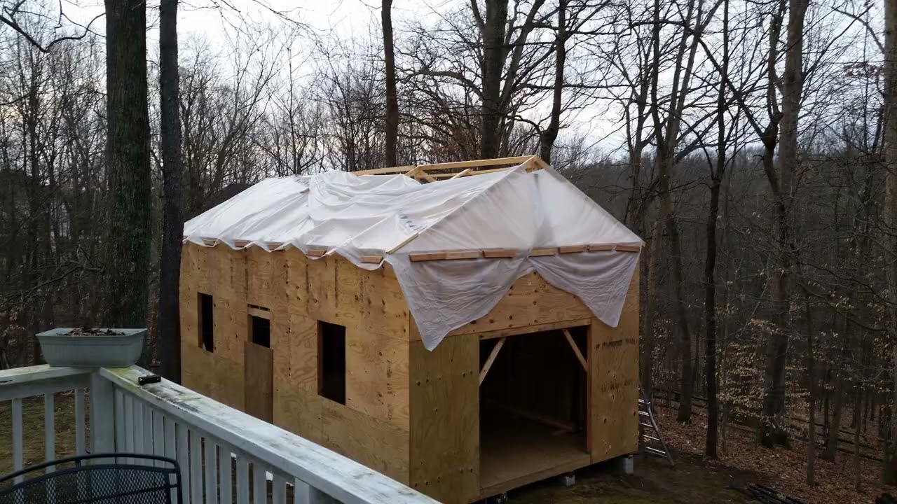 16&rsquo;x32&rsquo; Two Story Shed - photos of the build