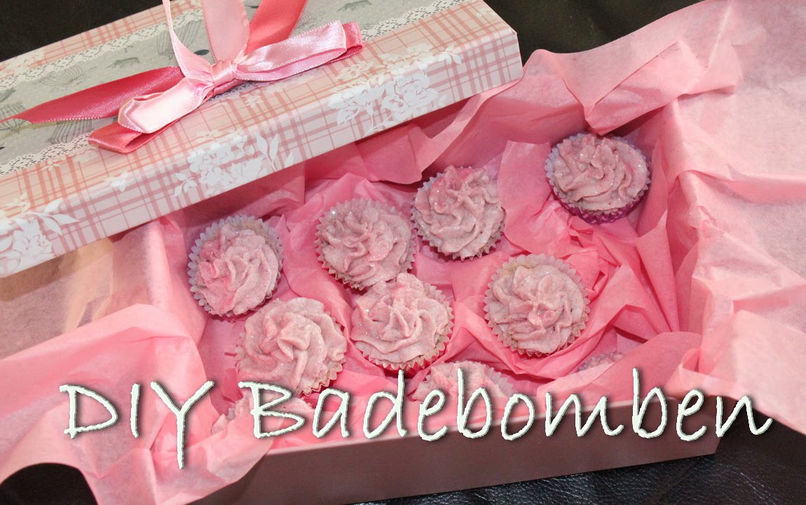 Cupcake Badebomben / Badekugeln selber herstellen - DIY Geschenke
