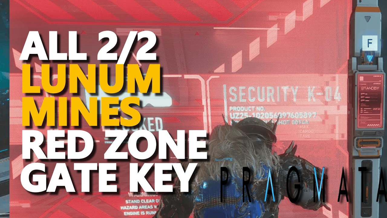 All Lunum Mines Red Zone Gate Key Locations Pragmata