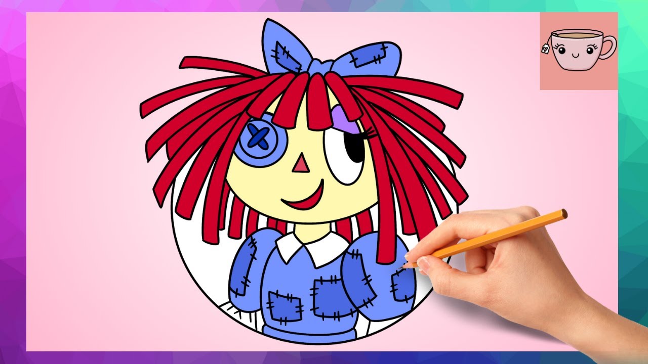 How To Draw Ragatha's Door Icon from The Amazing Digital Circus | Cute Easy Drawing Tutorial