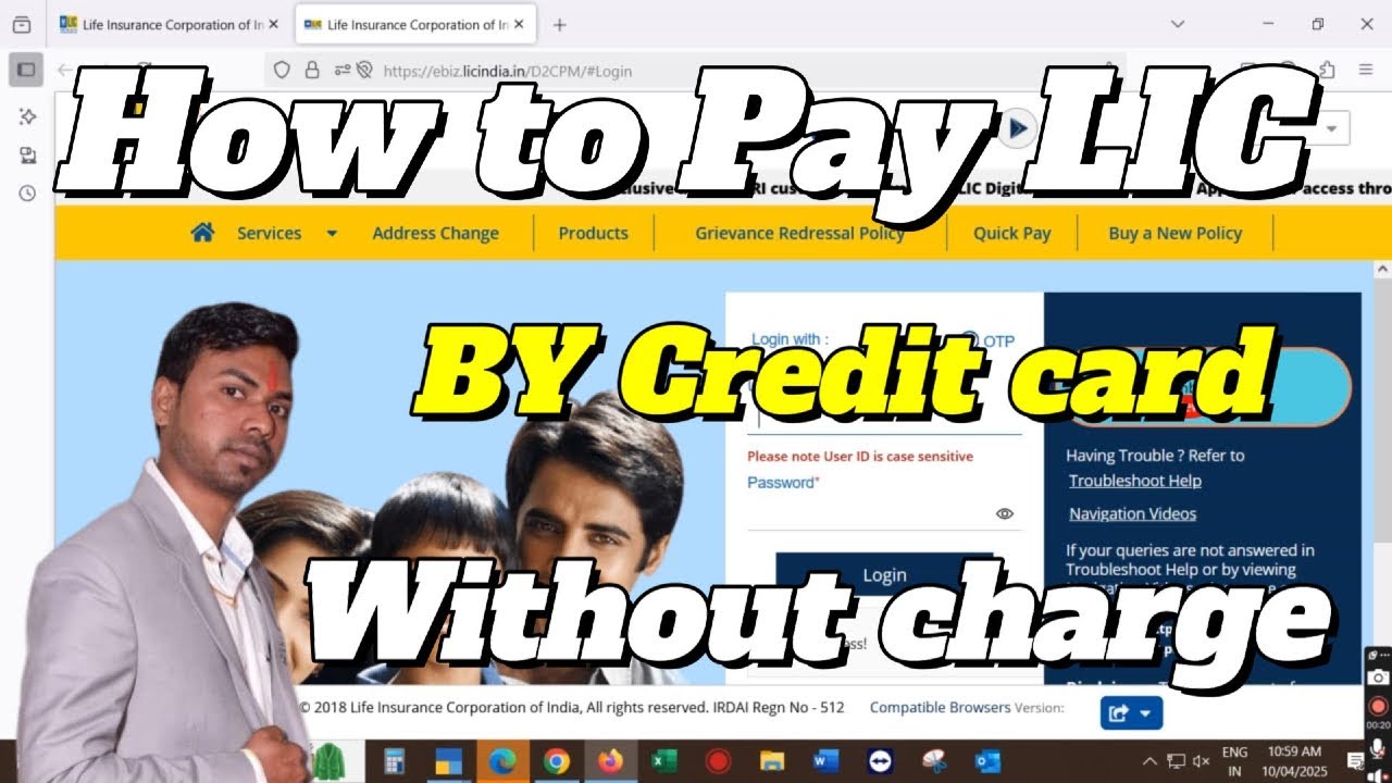 How to Pay LIC By Credit Card Without Charge l Credit Card se Kaise Bhare Bina Kisi Charge ke LIC
