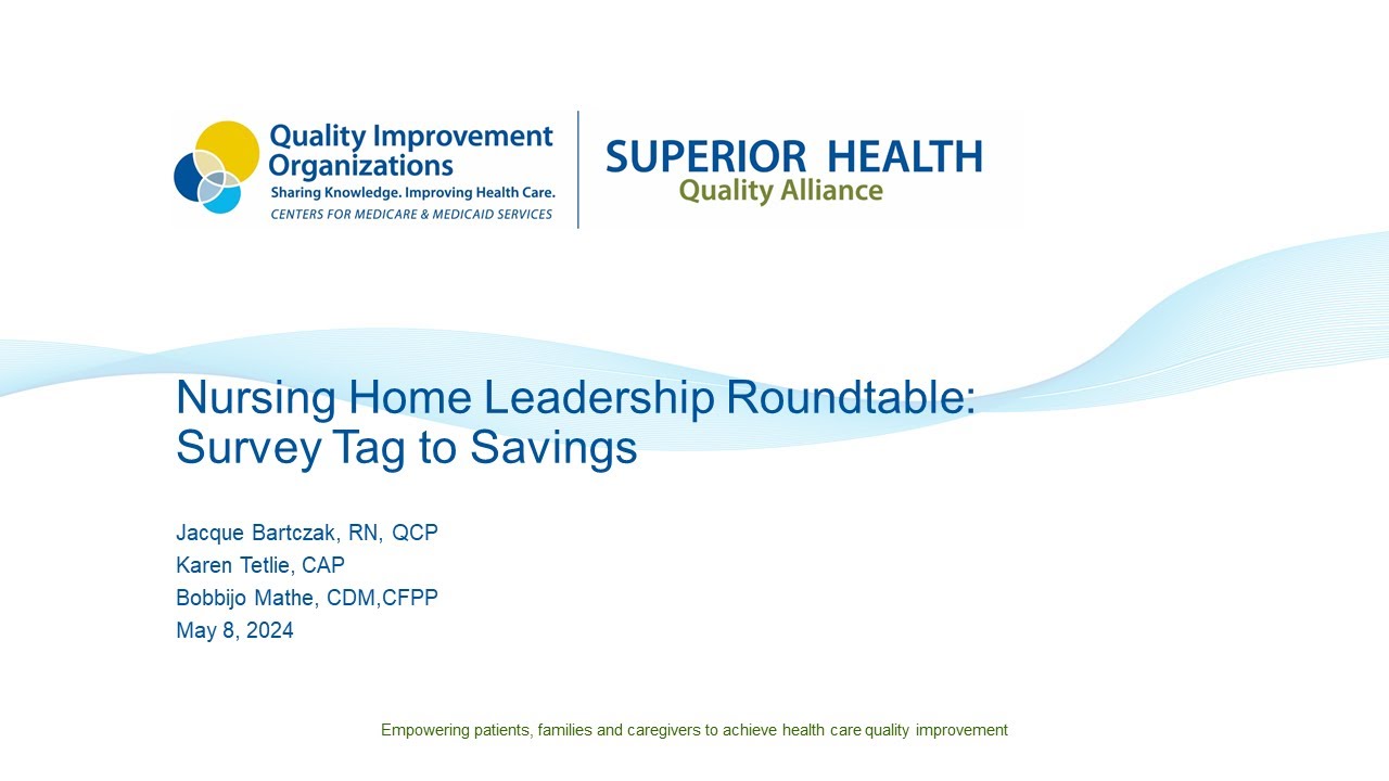 Survey Tag to Savings (Roundtable)