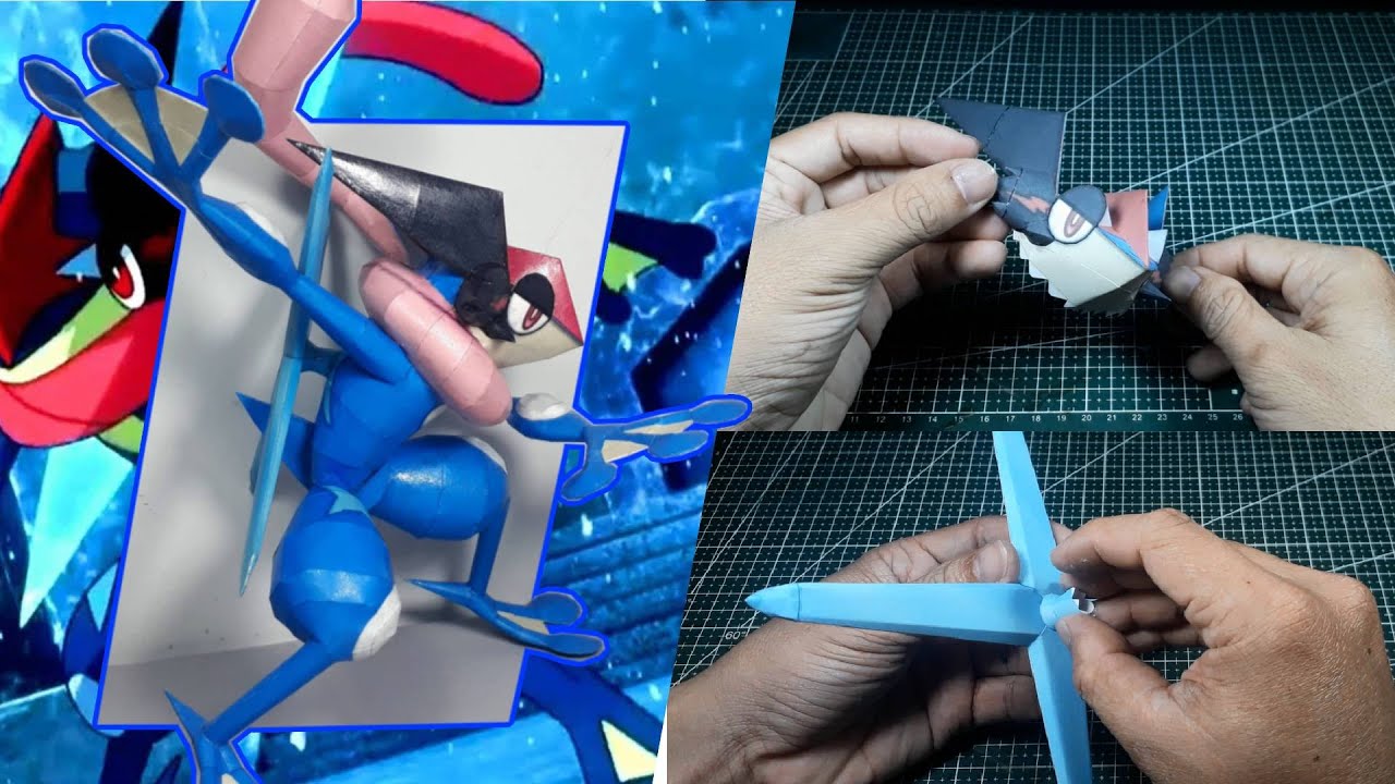 Pokemon Figures Making | Ash Greninja | Satoshi Gekkouga | Pokemon Papercraft
