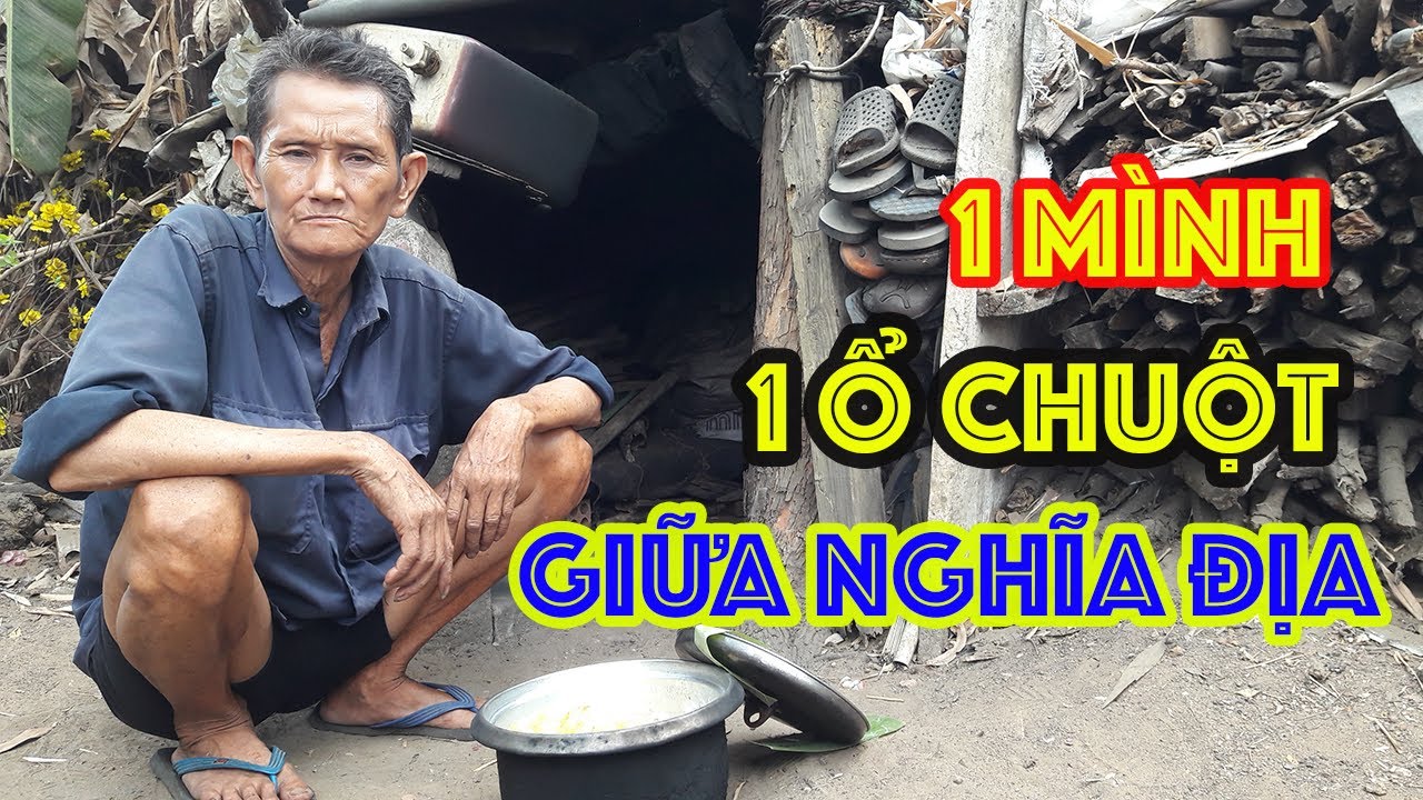 Xót xa cho cảnh ông già cô đơn ở ổ chuột giữa nghĩa địa - Guufood