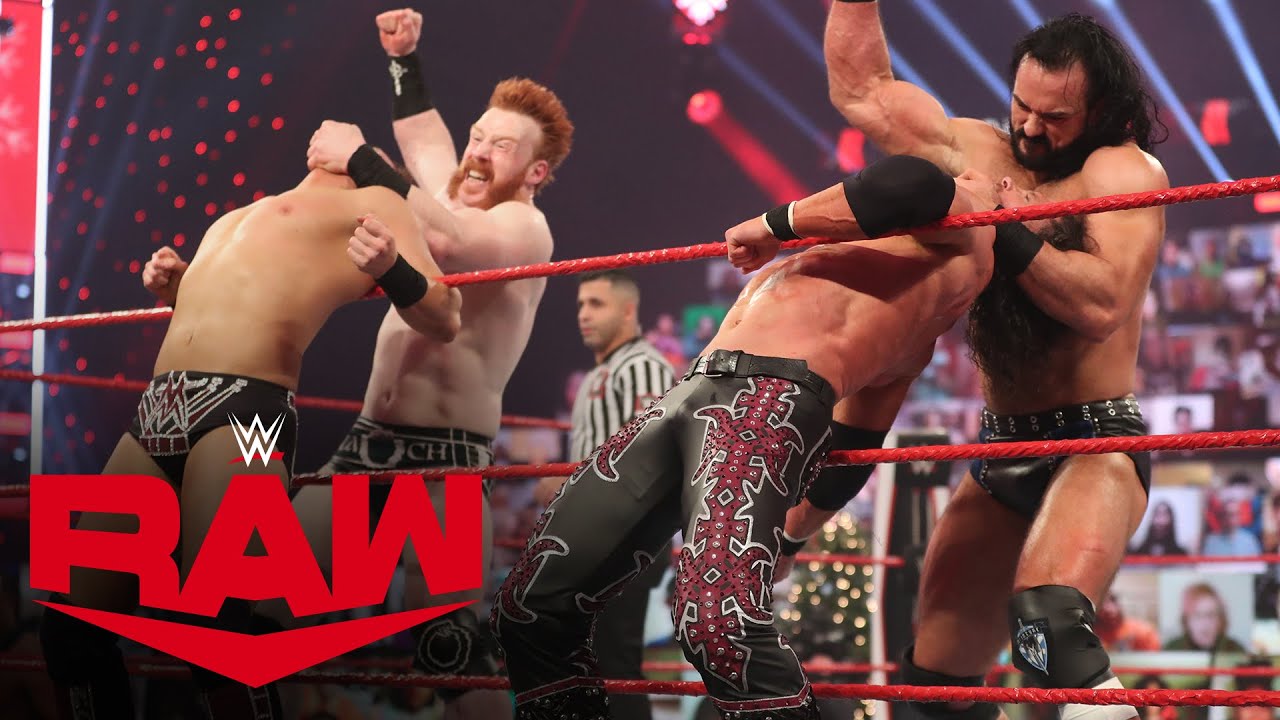 McIntyre, Sheamus & Lee vs. Styles, Miz & Morrison – Holiday Street Fight: Raw, Dec. 21, 2020