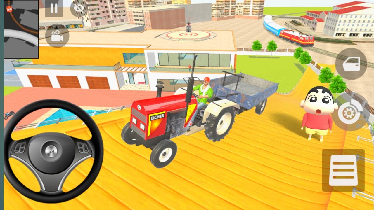 New mega ramp challenge In Indian theft auto simulator 😱