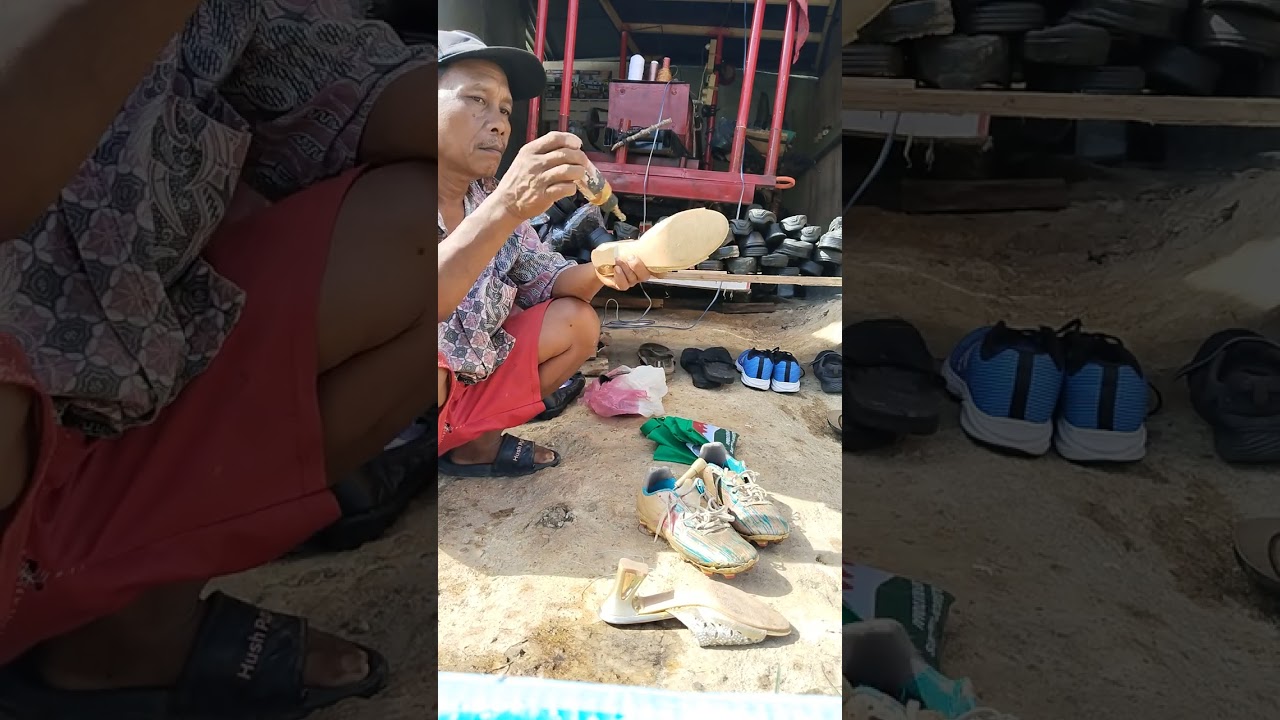 Banyak menggunakan lem untuk sepatu