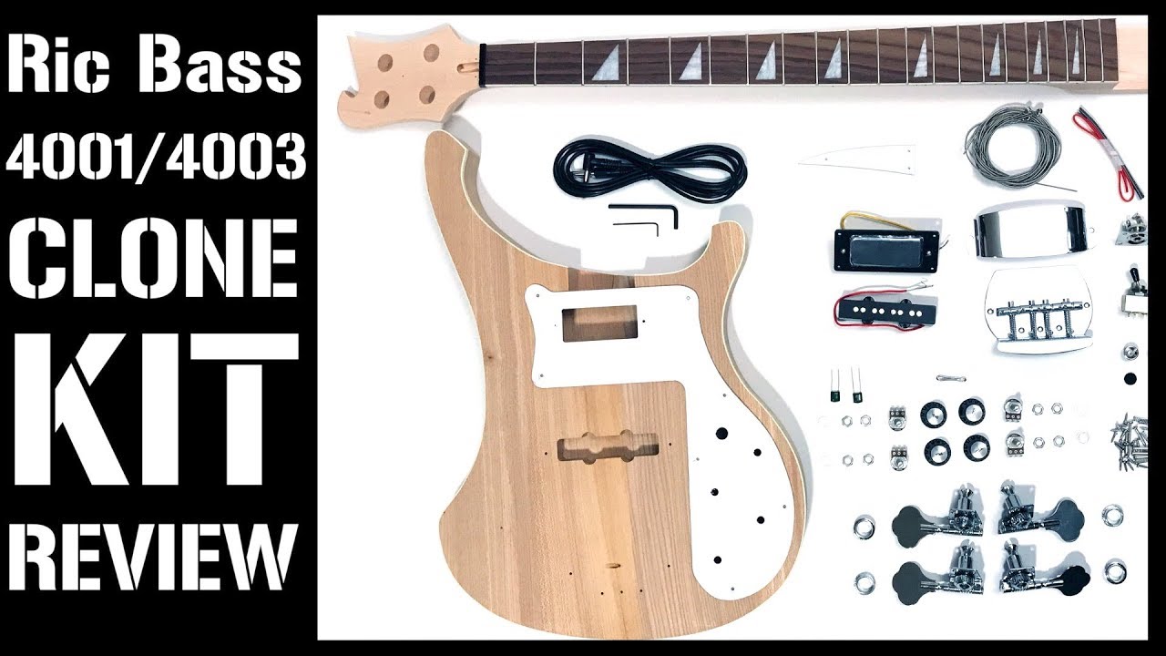 Rickenbacker 4001/4003 Bass DIY Kit Review (Mod Bass Kit-The Fretwire, RC-4/RCA-4 Pit Bull Guitars)