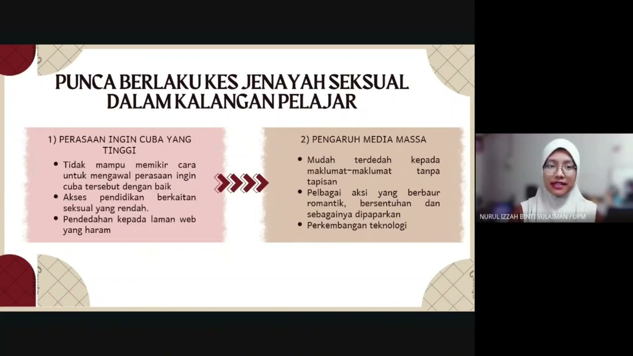 PROJEK SDG ( KUMP 8) : PENINGKATAN JENAYAH SEKSUAL DALAM KALANGAN PELAJAR