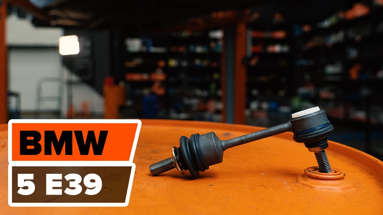 Hvordan skifte bakre stabilisatorkoblinger på BMW 5 E39