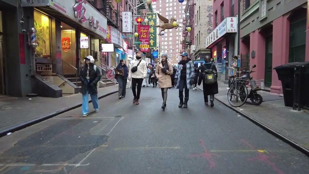 美国纽约曼哈顿 #唐人街 