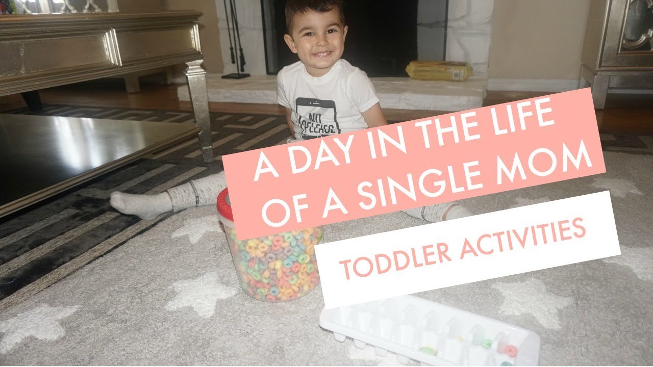 A DAY IN THE LIFE OF A SINGLE MOM | Toddler Sensory Activities