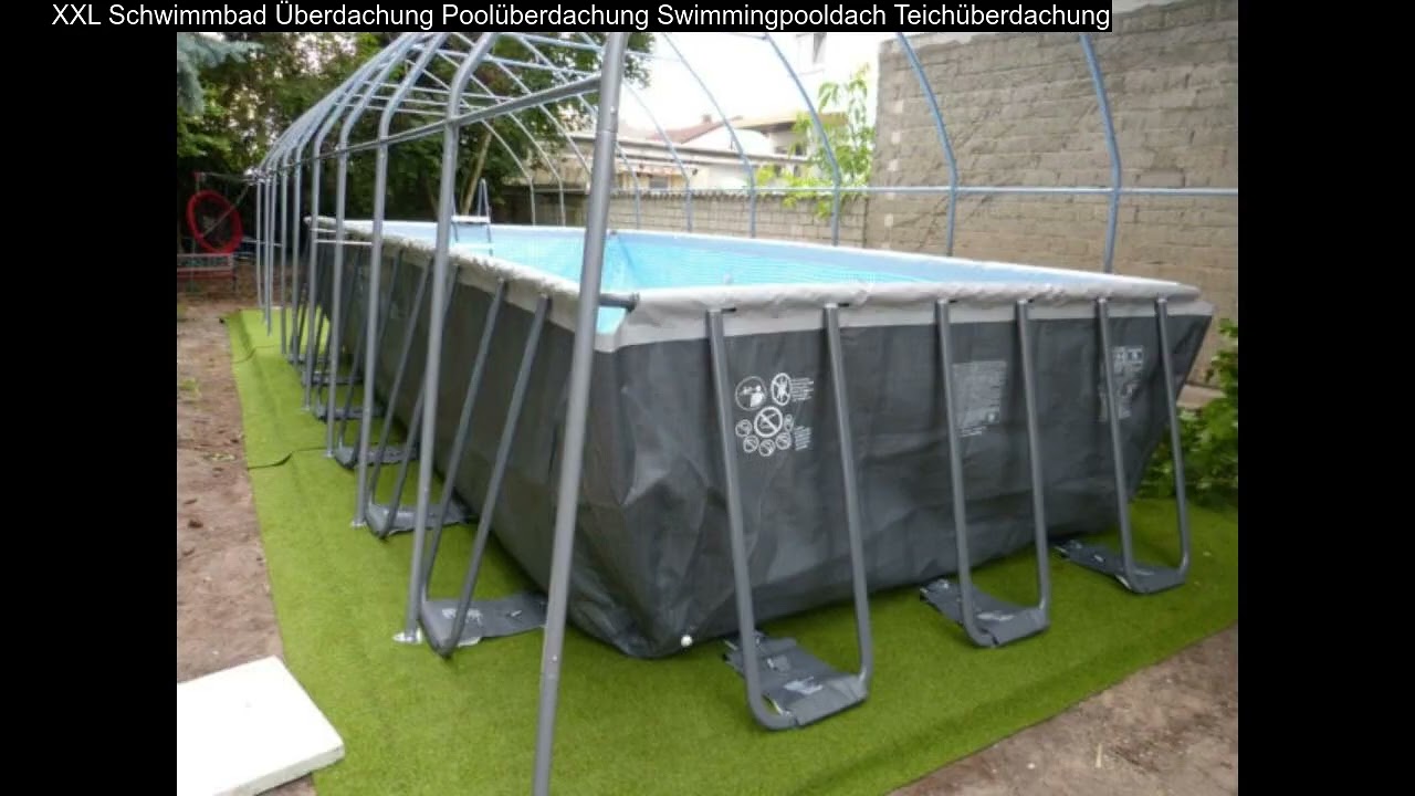 XXL Schwimmbad Überdachung Poolüberdachung Swimmingpooldach Teichüberdachung