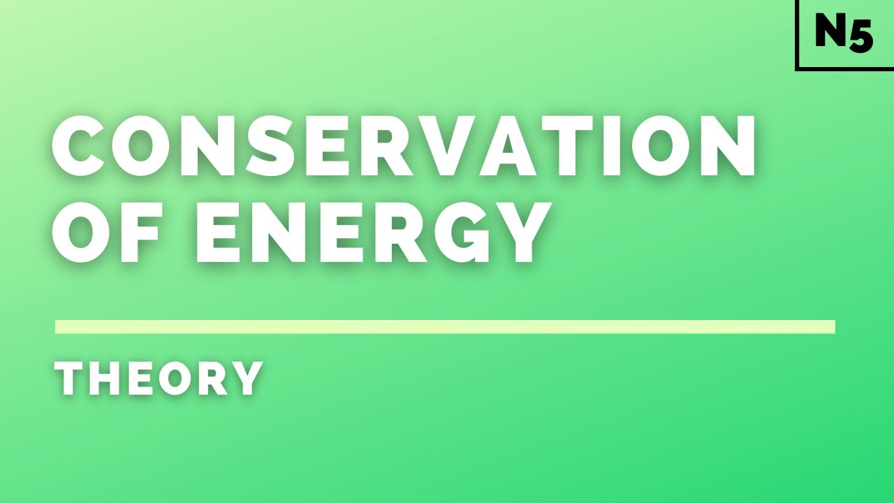 National 5 Physics | Dynamics | Conservation of Energy | THEORY
