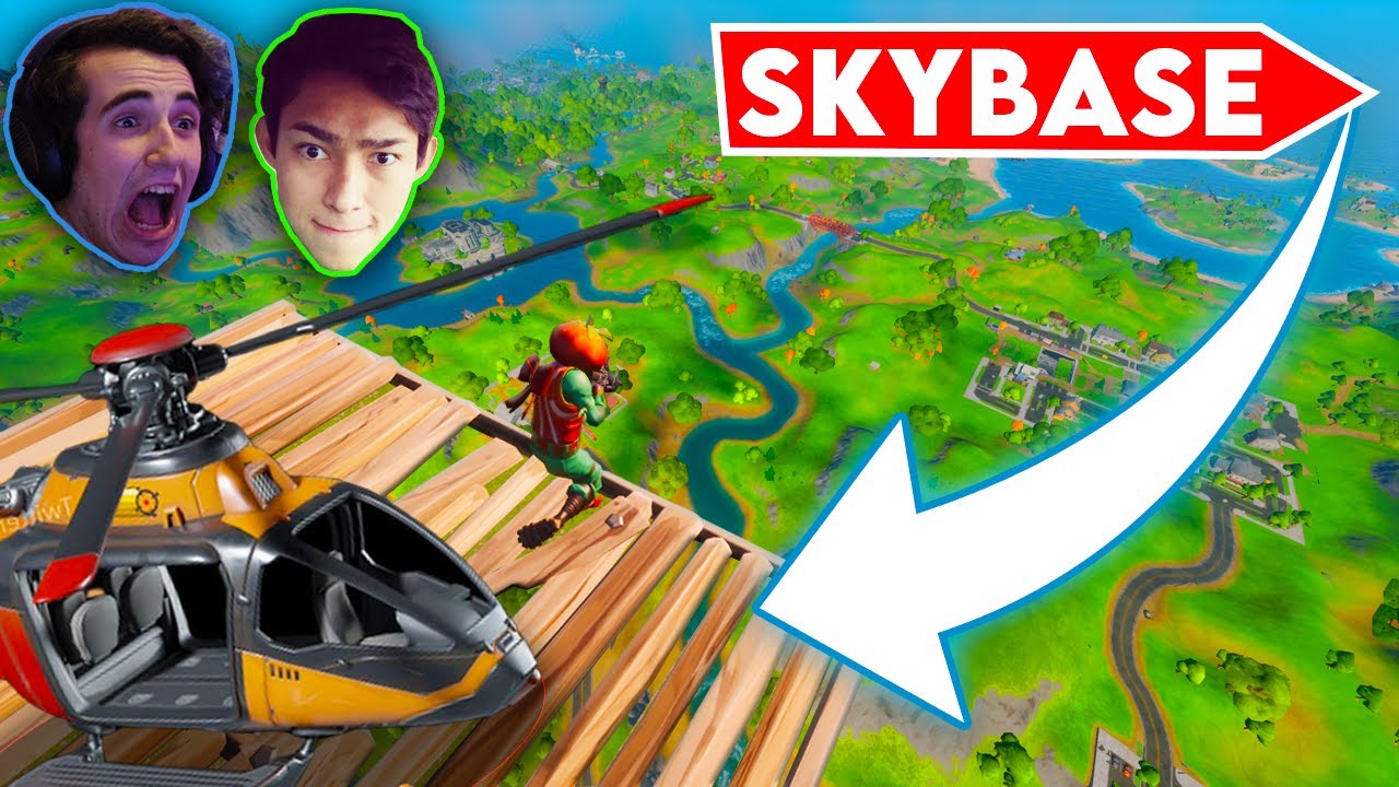 SKYBASE CON HELICOPTERO!? | Fernanfloo y Tocata RETOS!