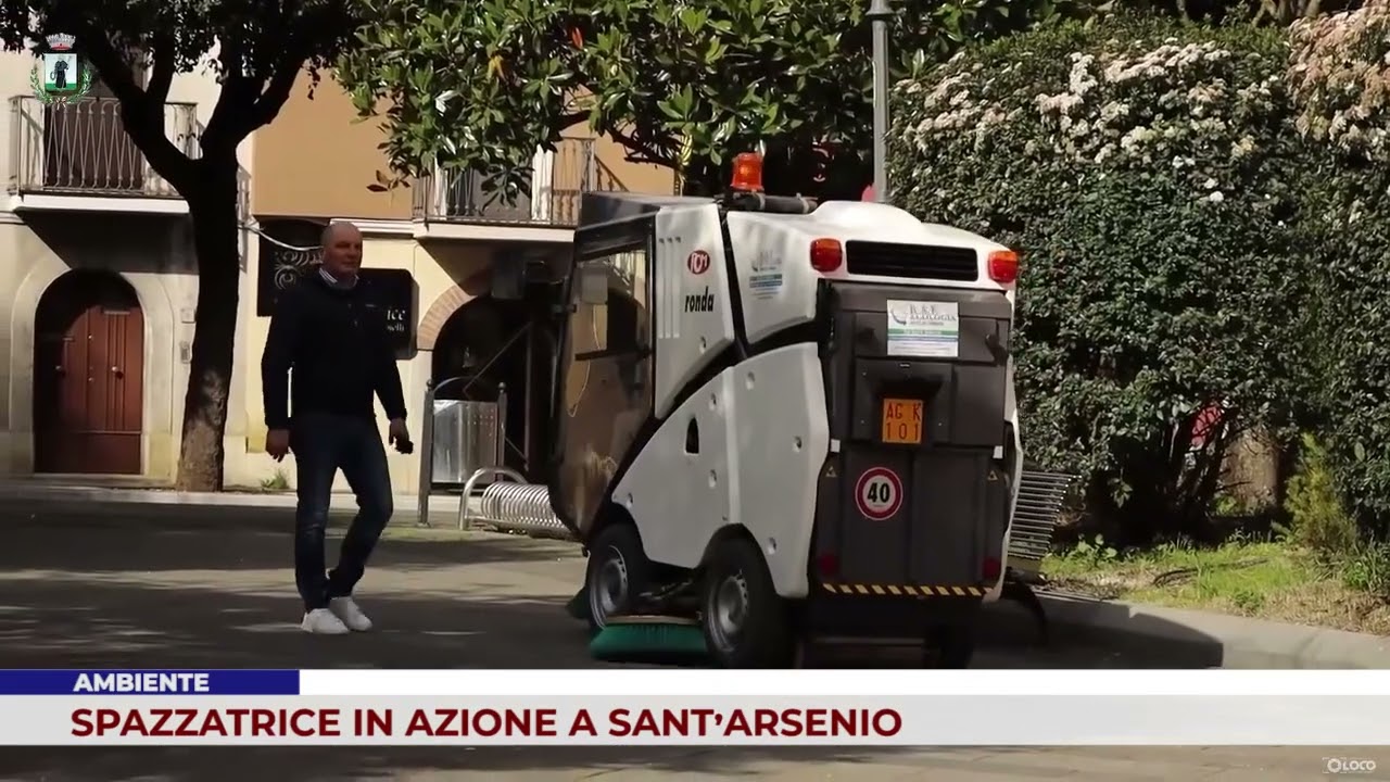 AMBIENTE. SPAZZATRICE IN AZIONE A SANT’ARSENIO