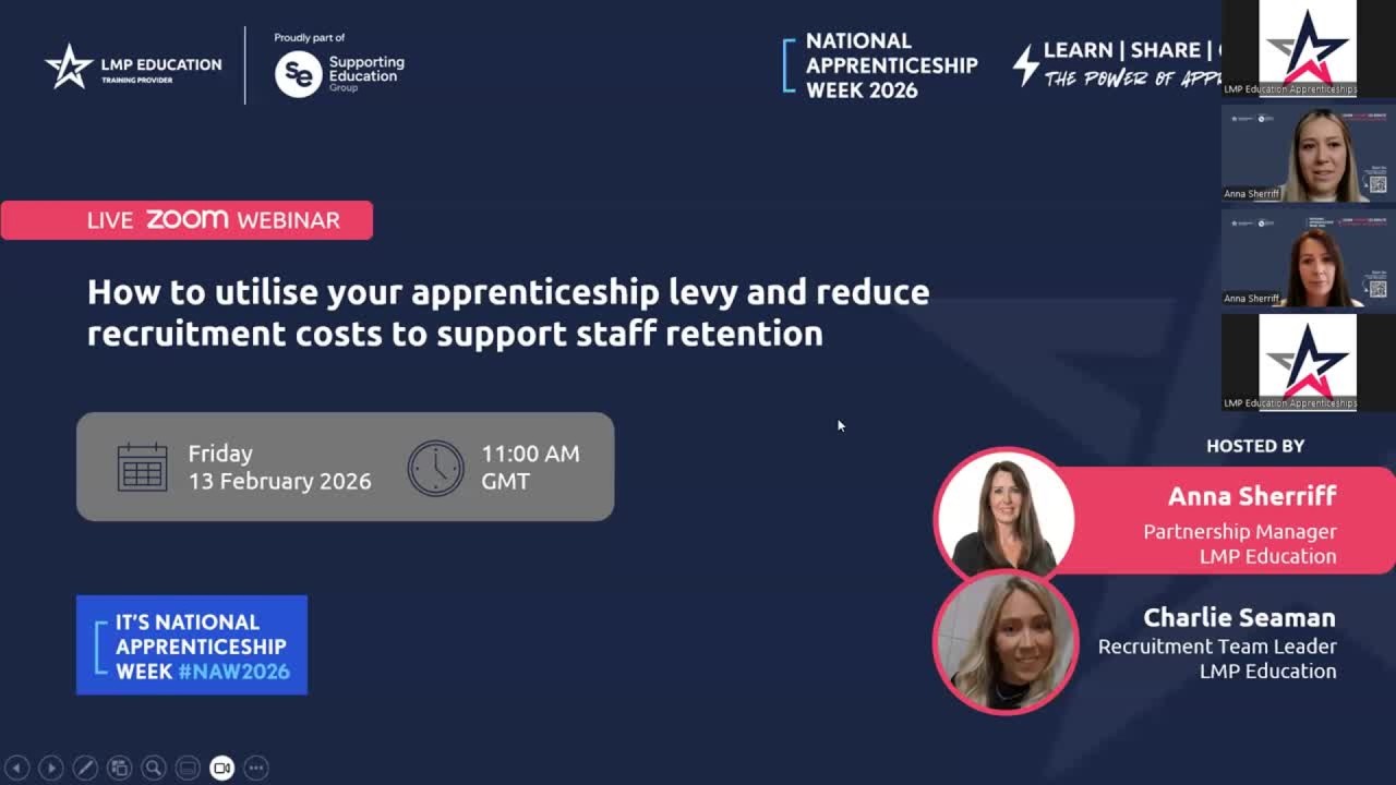 How to utilise your apprenticeship levy and reduce recruitment costs to support staff retention