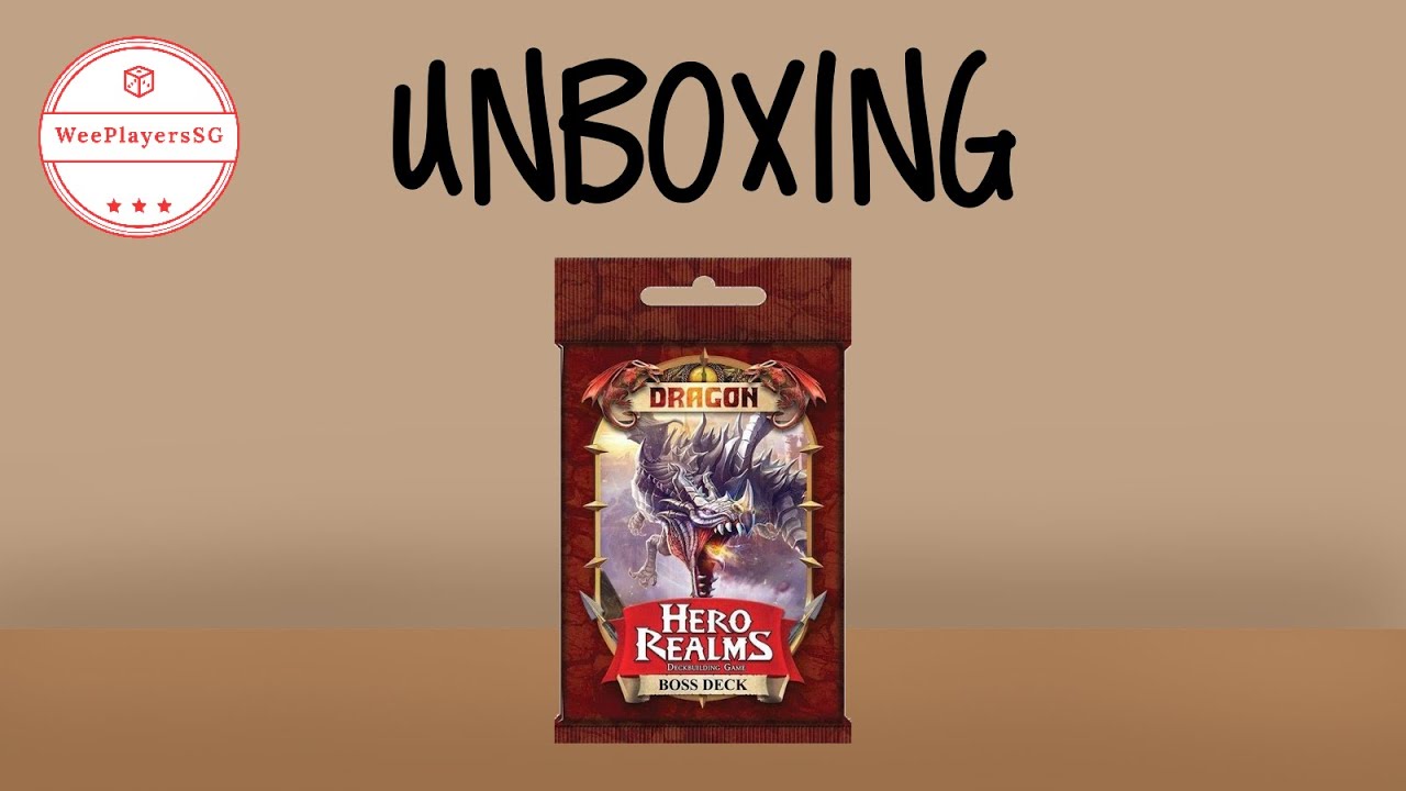 Hero Realms Boss Deck: Dragon Detailed Unboxing [WeeUnbox]
