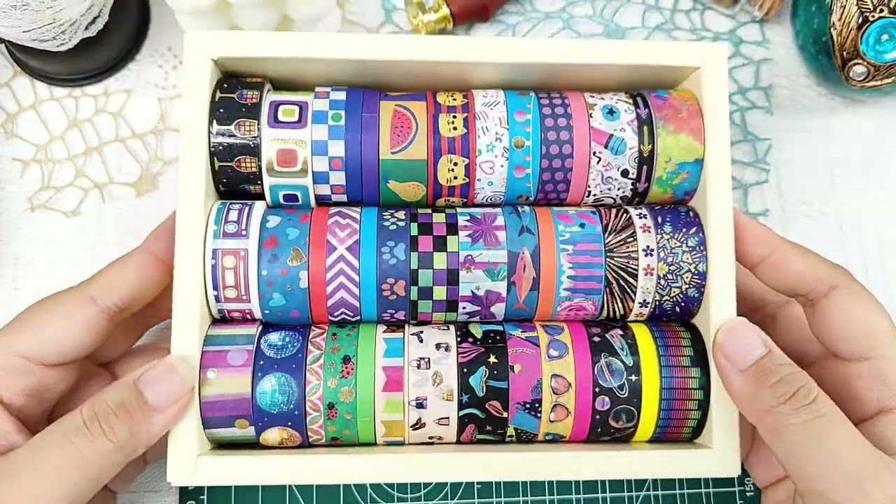 ASMR |  Color  Candy World   | IEEBEE Washi Tape ✨