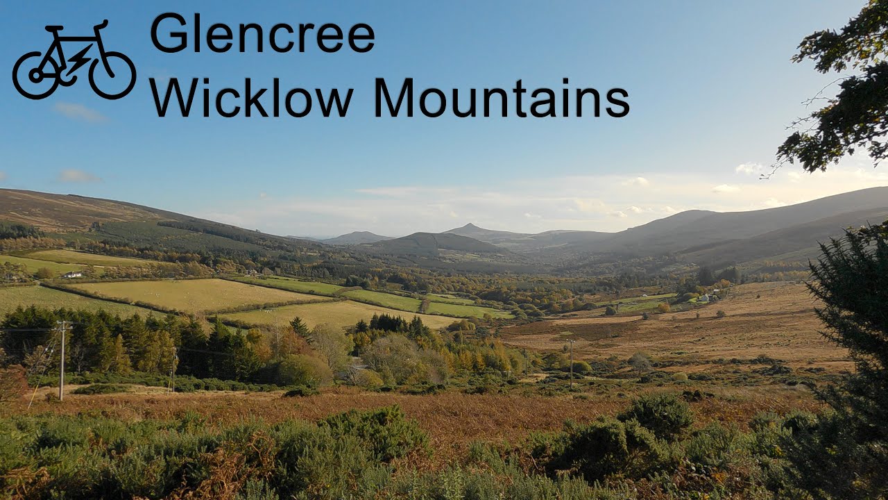 Glencree Wicklow Mountains : 4K Non Stop Virtual Bike Ride Ireland