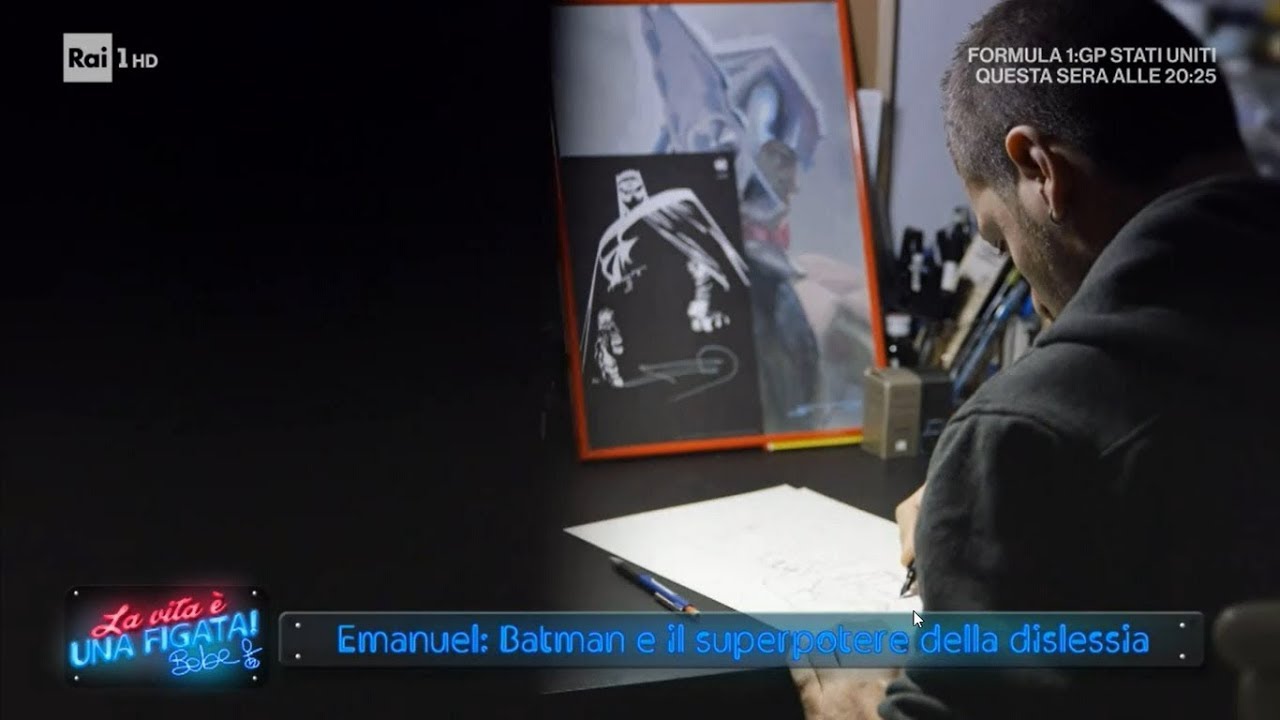 Dislessia: la storia di Emanuel Simeoni, fumettista che disegna Batman per la DC Comics
